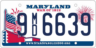 MD license plate 9MD6639