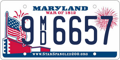 MD license plate 9MD6657