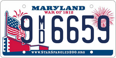 MD license plate 9MD6659