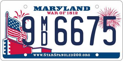 MD license plate 9MD6675