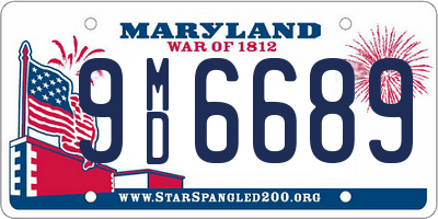 MD license plate 9MD6689