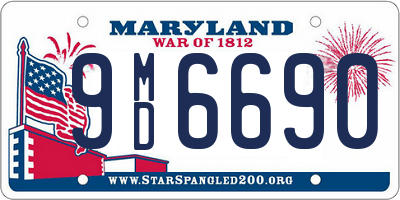 MD license plate 9MD6690