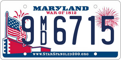 MD license plate 9MD6715