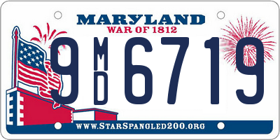 MD license plate 9MD6719