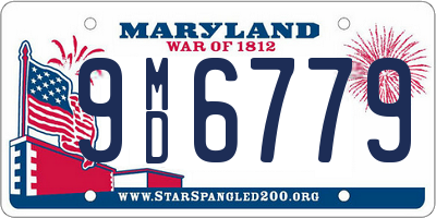 MD license plate 9MD6779