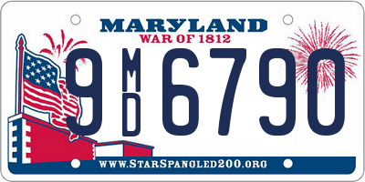 MD license plate 9MD6790