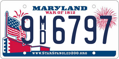 MD license plate 9MD6797