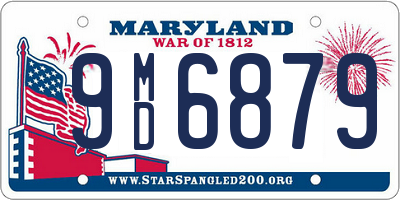 MD license plate 9MD6879