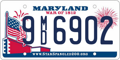 MD license plate 9MD6902