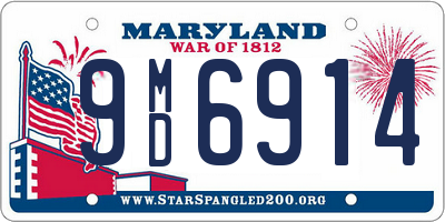 MD license plate 9MD6914