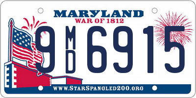 MD license plate 9MD6915