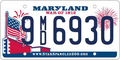 MD license plate 9MD6930