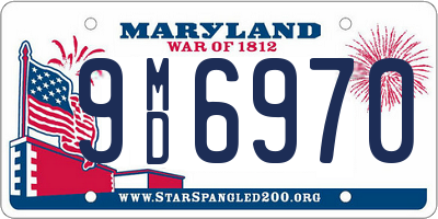MD license plate 9MD6970