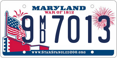 MD license plate 9MD7013