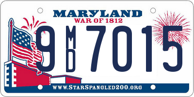 MD license plate 9MD7015