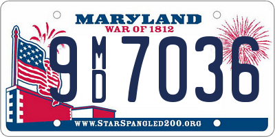 MD license plate 9MD7036