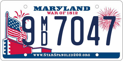 MD license plate 9MD7047