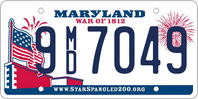 MD license plate 9MD7049
