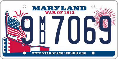 MD license plate 9MD7069