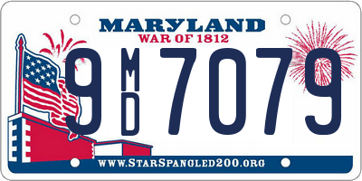 MD license plate 9MD7079