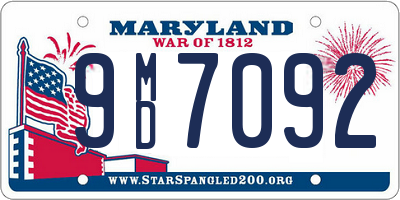 MD license plate 9MD7092