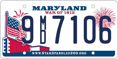 MD license plate 9MD7106