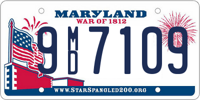 MD license plate 9MD7109