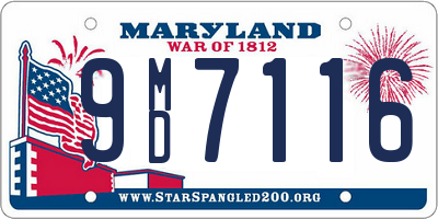 MD license plate 9MD7116