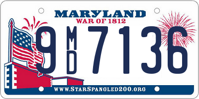 MD license plate 9MD7136