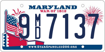 MD license plate 9MD7137
