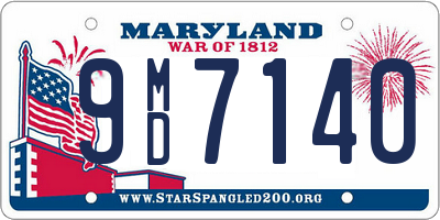 MD license plate 9MD7140