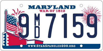 MD license plate 9MD7159