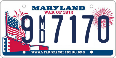 MD license plate 9MD7170