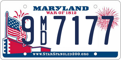 MD license plate 9MD7177