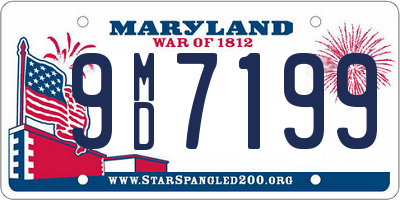 MD license plate 9MD7199