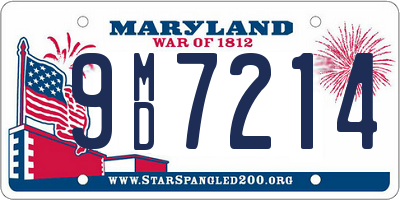 MD license plate 9MD7214