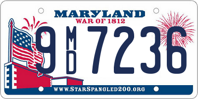 MD license plate 9MD7236