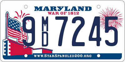 MD license plate 9MD7245