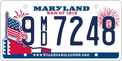 MD license plate 9MD7248