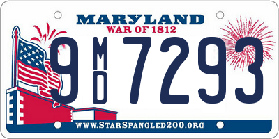 MD license plate 9MD7293