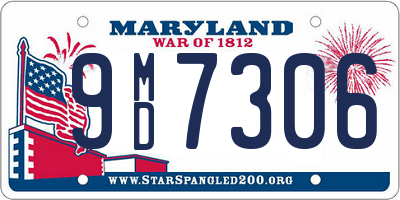 MD license plate 9MD7306