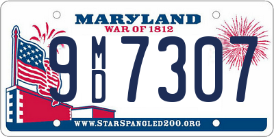 MD license plate 9MD7307