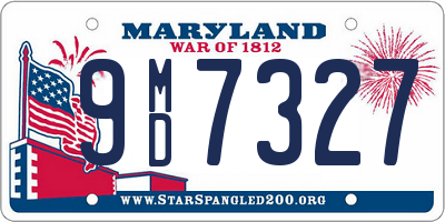 MD license plate 9MD7327