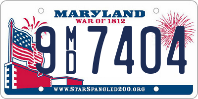 MD license plate 9MD7404