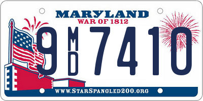 MD license plate 9MD7410