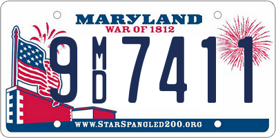 MD license plate 9MD7411