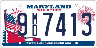 MD license plate 9MD7413