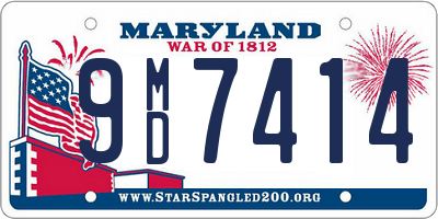 MD license plate 9MD7414