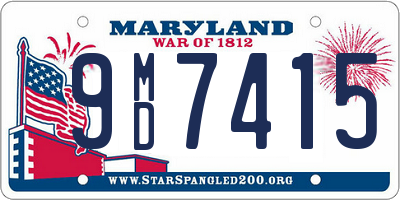 MD license plate 9MD7415