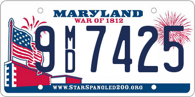 MD license plate 9MD7425